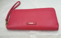 Fossil Julia Zip Around Clutch Bag/wallet, Genuine Pebble Leather, Fossil Julia Zip Around Clutch Bag/wallet, Genuine Pebble Leather,