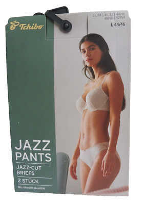 Tchibo 2er Damen Jazzpants Slip Microtouch-Qualität Größe L 44/46 - MANDELFARBEN