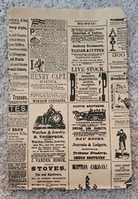 6.25" x 9.5" Paper Bag Newspaper Print Design 100 Ct