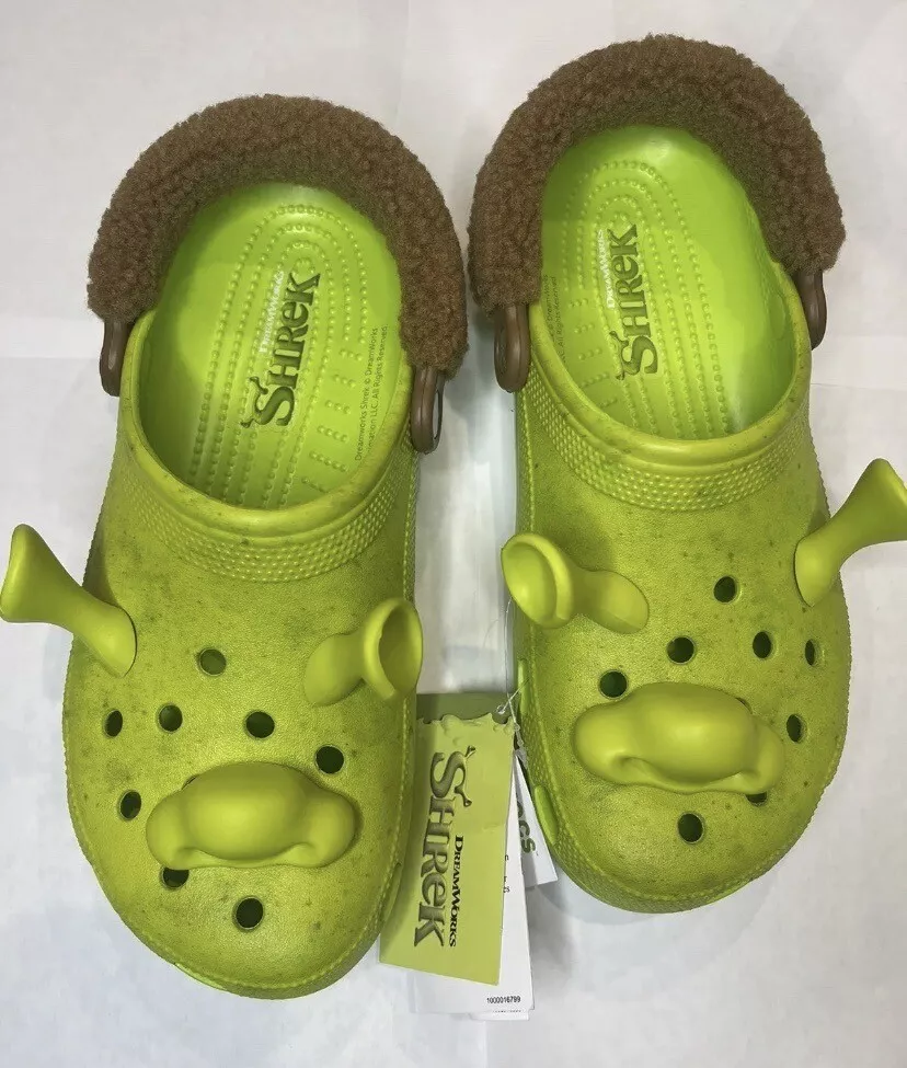 DreamWorks Shrek Crocs Classic Clog Men's Size 9 Ogre Green 209373