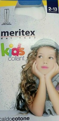 Meritex Calze Collant Calzamaglia Bimba Bimbo Caldo Cotone