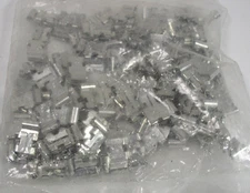 (100) Hi-Line KTW60 16-14 AWG Non-Insulated Butt Seam Connectors Disconnects 