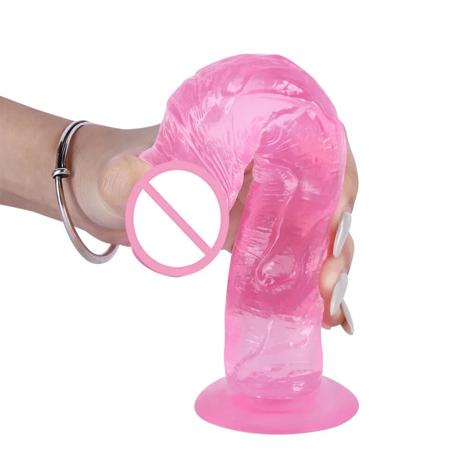 Consolador realista Consolador Strapon Consolador enorme para anal suave pene ventosa juguetes sexuales Foto 4 de 4