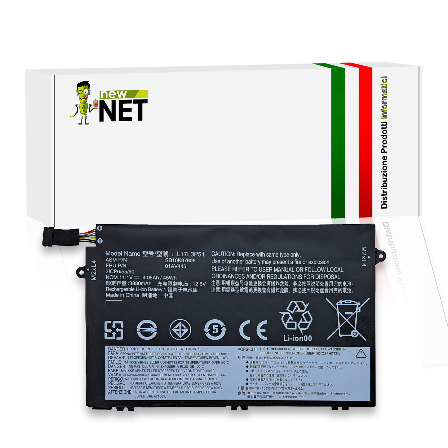 Nuova Batteria Lenovo ThinkPad E495 20NE | Sicura e Duratura 45Wh