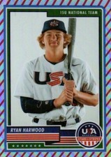 RYAN HARWOOD 2023 Panini USA Baseball Stars & Stripes Prizm Stripes #29 USA