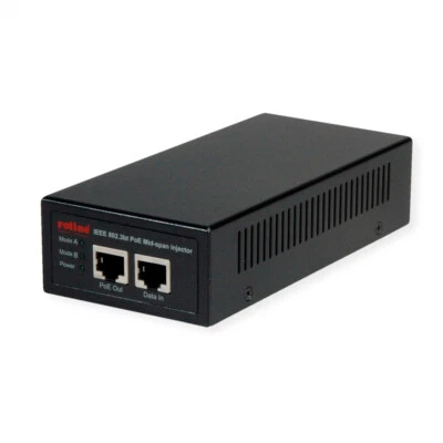 ROLINE Gigabit PoE++ Mid-Span Injektor (IEEE 802.3bt), 90W