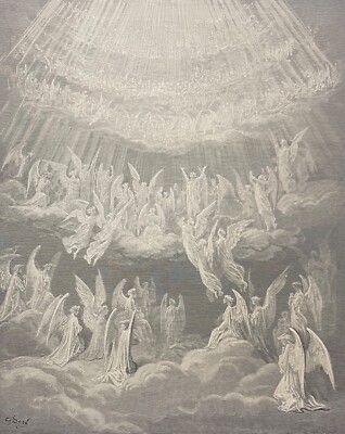 Göttliches Paradies Komödie Ruhm Dante Gustave Doré 1885