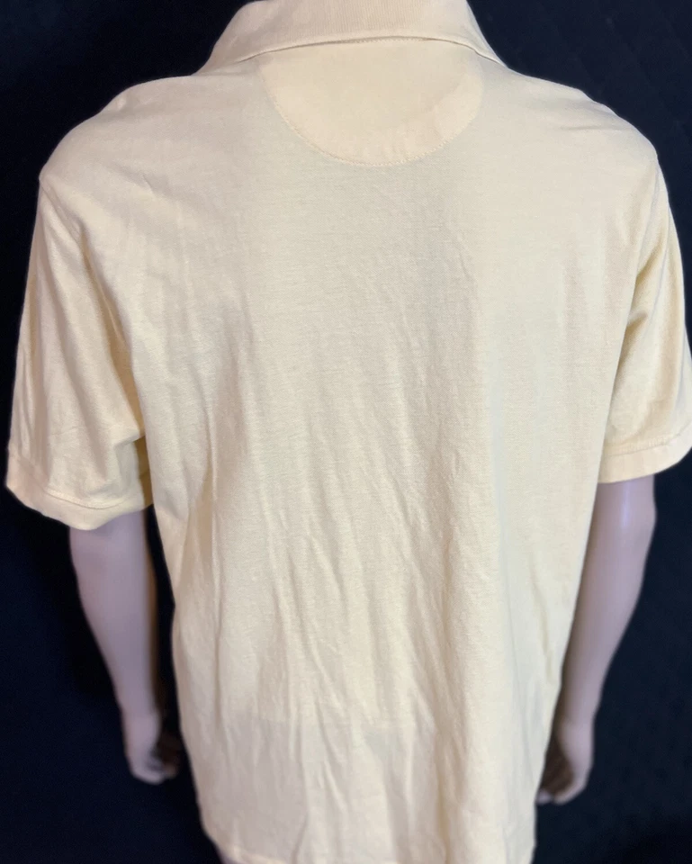 Camisa polo masculina amarela manga curta coleção Bass Heritage grande - Imagem 2 de 4