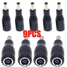 9Pcs DC 7.4x5.0mm F to 5.5x2.5mm Power Adapter Plug Converter Laptop Charger