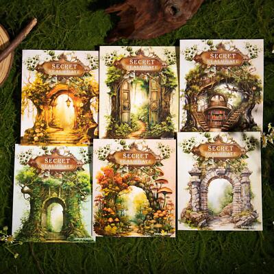Fantasy Woods Path Stickers Large Size Scrapbook Sticker Junk Journals Supplies