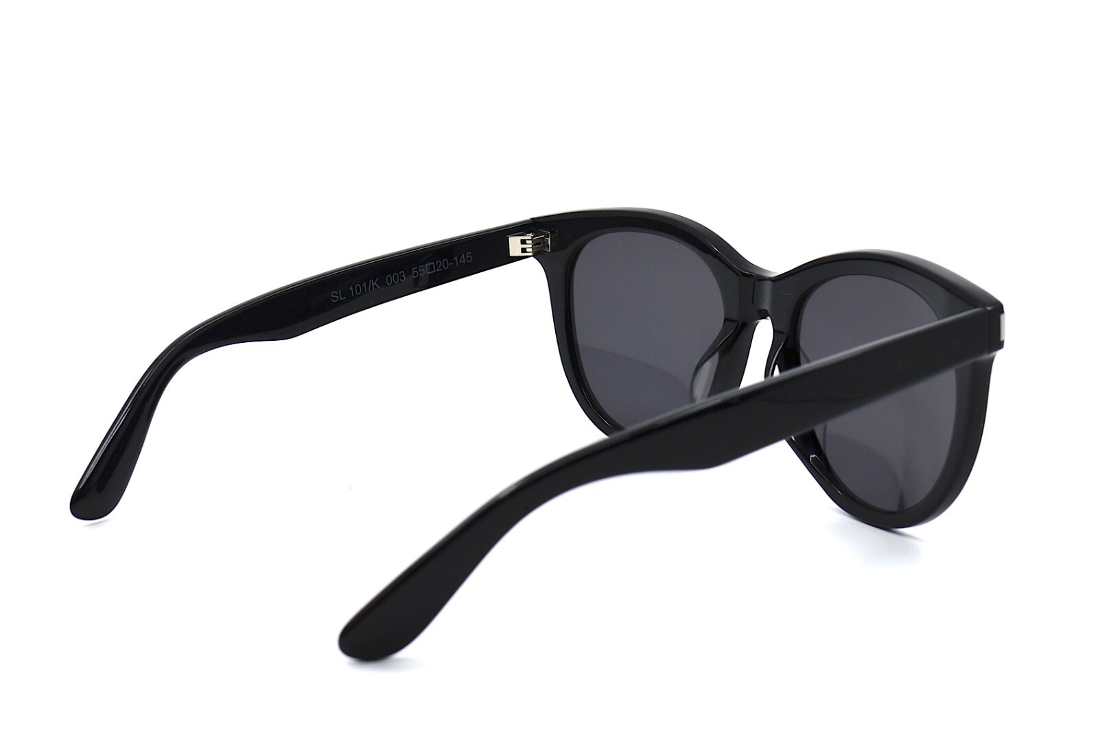 NUOVI OCCHIALI DA SOLE AUTENTICI SAINT LAURENT SL101 K 003 NERO GRIGIO 55 20