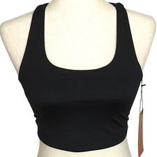 Girlfriend Collective Black Paloma Compressive Racerback Sports Bra Size Small
