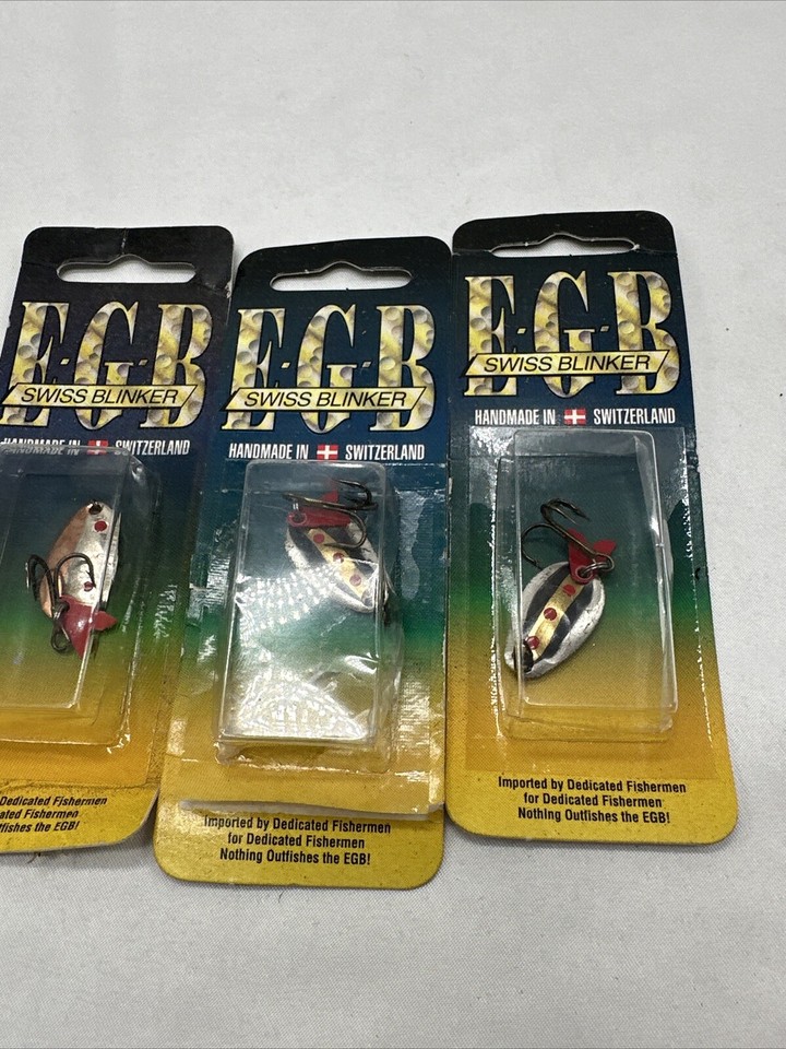 Five EGB Swiss Blinker Brass Size 0 Fishing Lures eBay