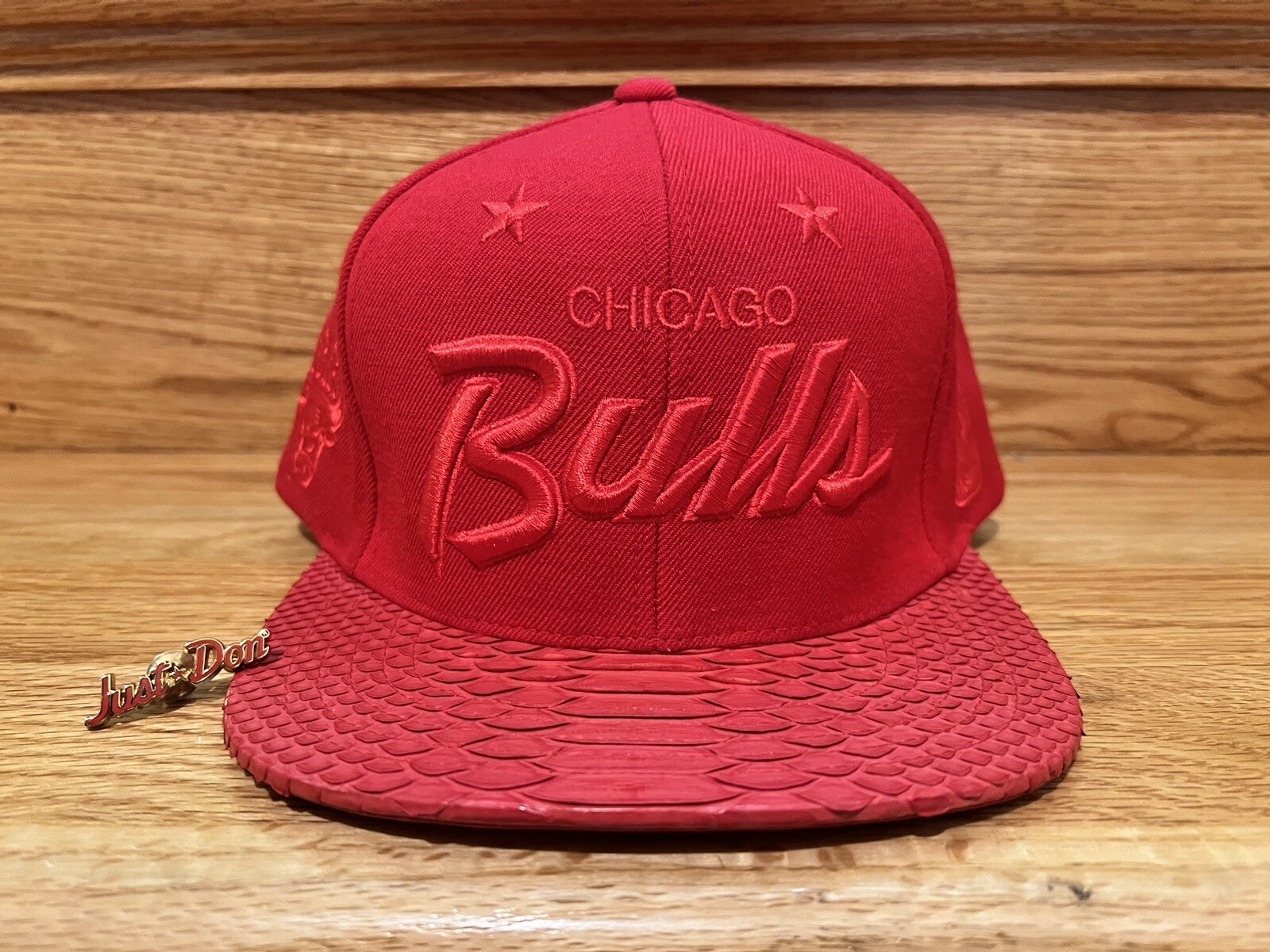 Just Don Snapback Chicago Bulls Hat Red October