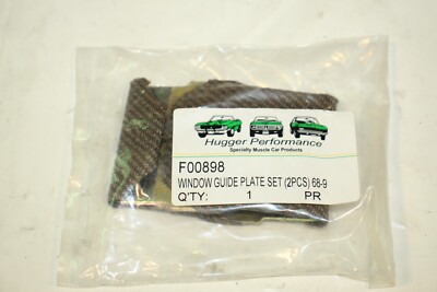 Hugger Performance Window Guide Plate Set DWN-407 68-69 Camaro