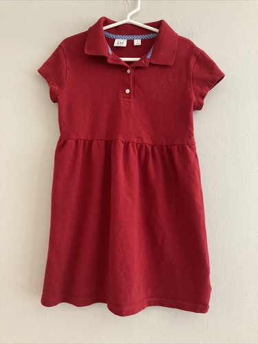 Polo Short Sleeve Red Midi Dress 