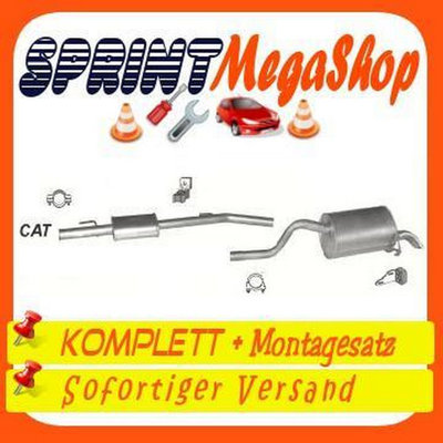 Auspuff RENAULT CLIO II 2 1.6 16V 79 KW 1998-2005 Auspuffanlage III 1552