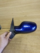 03-09 Nissan Micra K12 N/s Passenger Door Mirror Wing Mirror Dark Blue