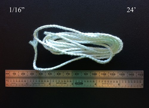 1/16 24' Acquista 2 Ottieni 1 Rotondo Stoppino in Fibra di Vetro Cherosene Torcia Bottiglia Olio Candela USA - Foto 2 di 3