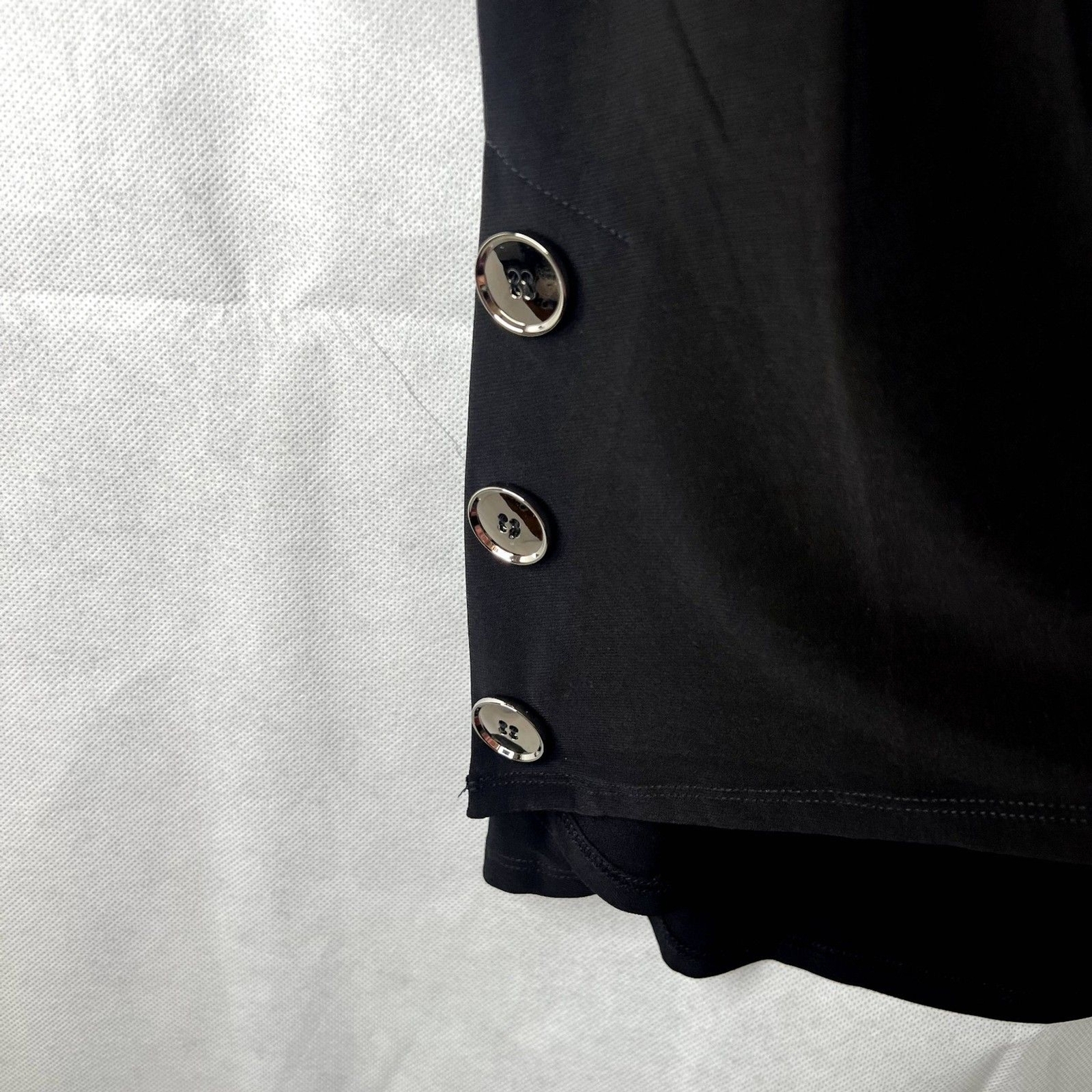 Vesseli Italy Basic Black Side Button Detail Stap… - image 5