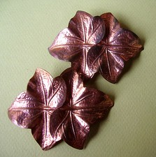 1504 / Pair of Clamps "sheets" metal copper