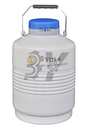 one 50mm Storage Type Liquid Nitrogen Storage Tank 6L Static Cryogenic Container
