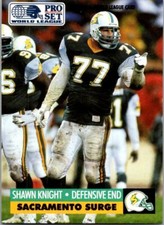 1991 Pro Set WLAF World Bowl Combo #29 Shawn Knight
