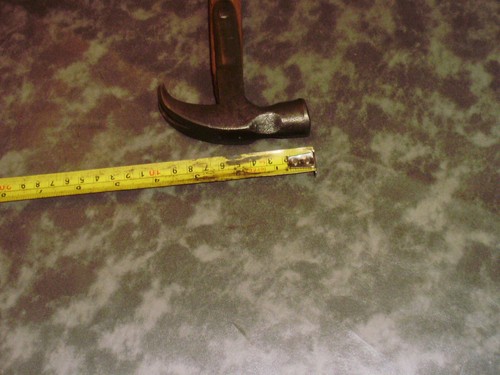 Vintage 14", 16oz ash handle No 2 strapped claw hammer - Picture 2 of 11