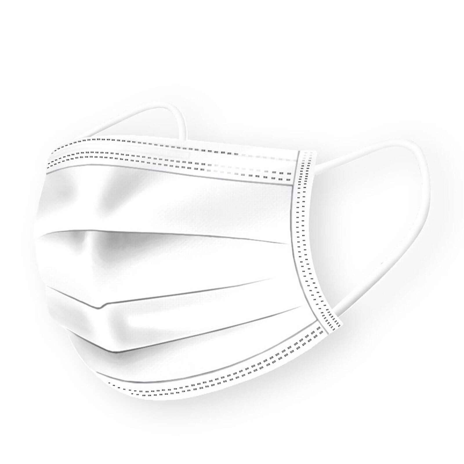 Medipop Non-Medical 5-Pieces Breathable Disposable Face Protective White 2090₽