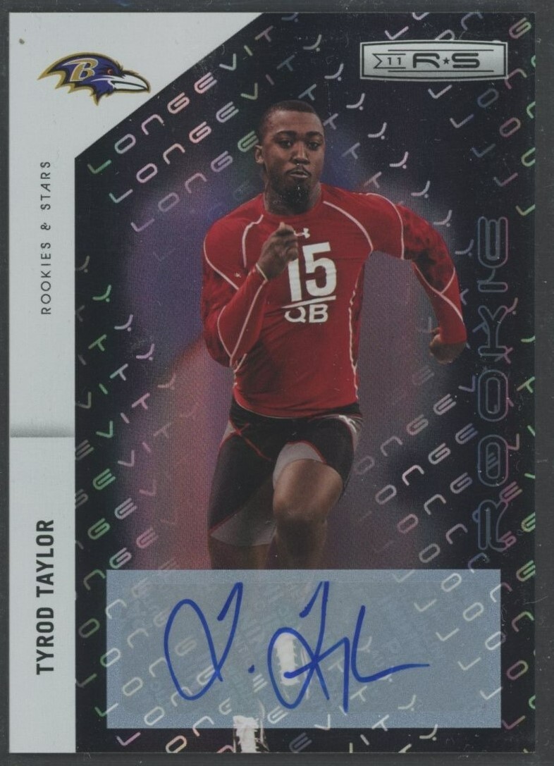 Tyrod Taylor Panini Rookies & Stars #248 Longevity- Autograph