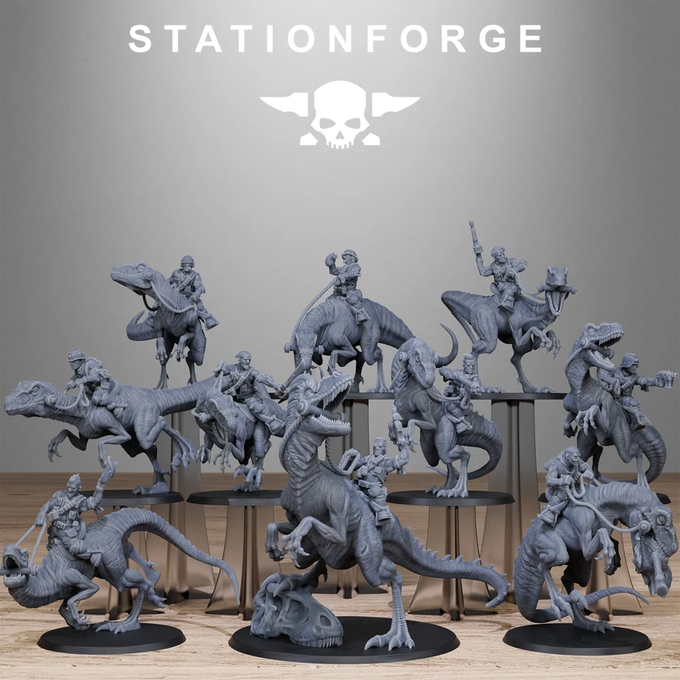 GrimGuard Jungle Raptors from Station Forge 32mm.