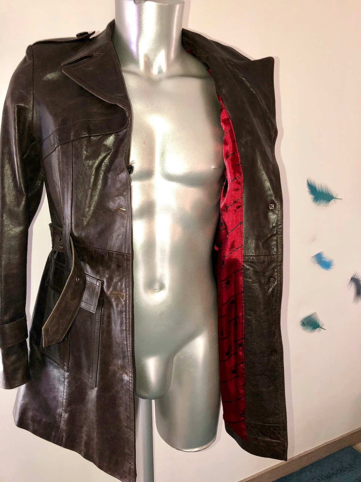3/4 Leather Jacket Aged Brown PASCAL MORABITO Siz… - image 5