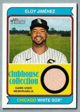 2023 Topps Heritage Baseball Clubhouse Collection Eloy Jimenez Chicago White Sox
