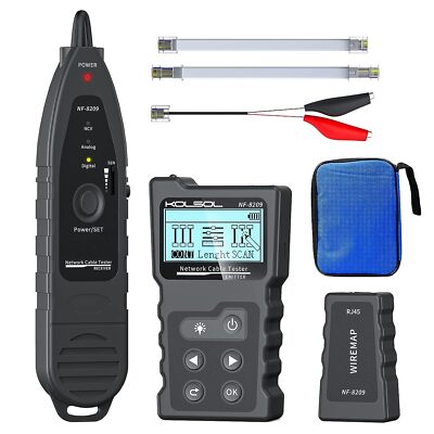 Advanced Network Cable Tester w/ PoE NCV Multifunction Wire Tracker ...