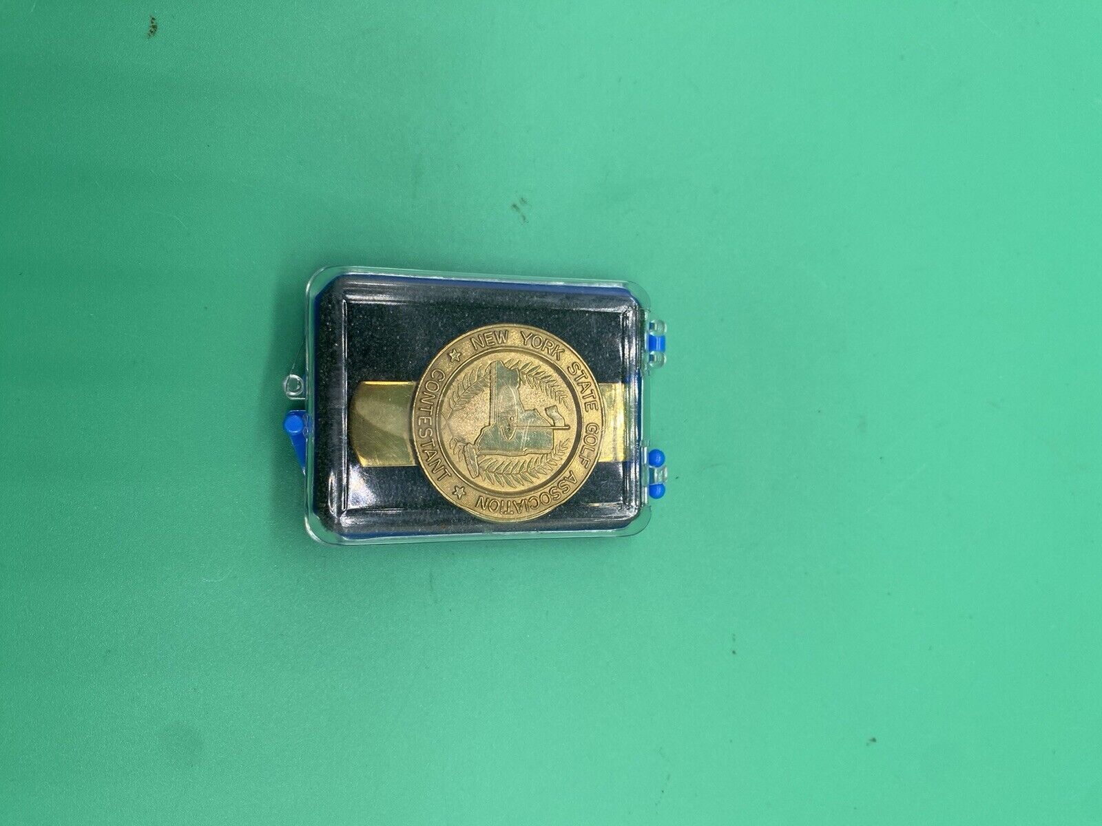 Vintage 1990 PGA New York Contestant Money Clip for Golf Enthusiasts-image