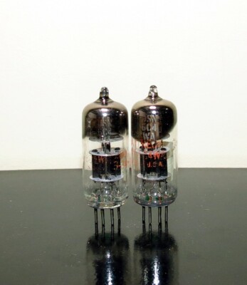 RARE Matched Pair NOS Raytheon JRP-6C4WA black plates Triple Mica tubes