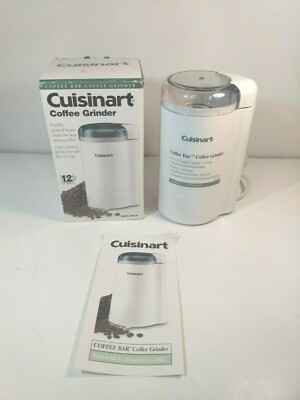Cuisinart DCG-20N Coffee Bar Coffee Bean Grinder 12 Cup Capacity WHITE 