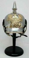 Collectible German Leather Pickelhaube Imperial Officer’s Grade Prussian Helmet