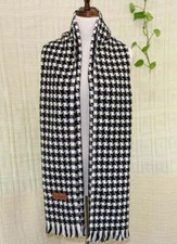 Fashion Vintage Mans Solid Long Cashmere Wool Blend Soft Warm Shawl Scarf 968