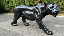 Puma Figur Puma Dekofigur Puma Skulptur Autolack 82 x 36 x 18 cm Farbe schwarz