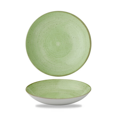 Churchill STONECAST Coupe Bowl Sage Green Schale Porzellan 42,6 cl grün