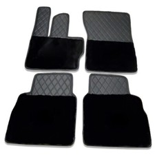Black Sheepskin Car Floor Mats fits Mercedes W463 G-Class G550 G580 G63 AMG