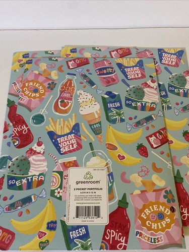 B1G2 Free! New Snacks Theme 2-Pocket Folders 3-Hole Punch . School Supplies - Picture 5 of 5
