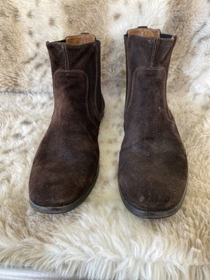john varvatos suede chelsea boots
