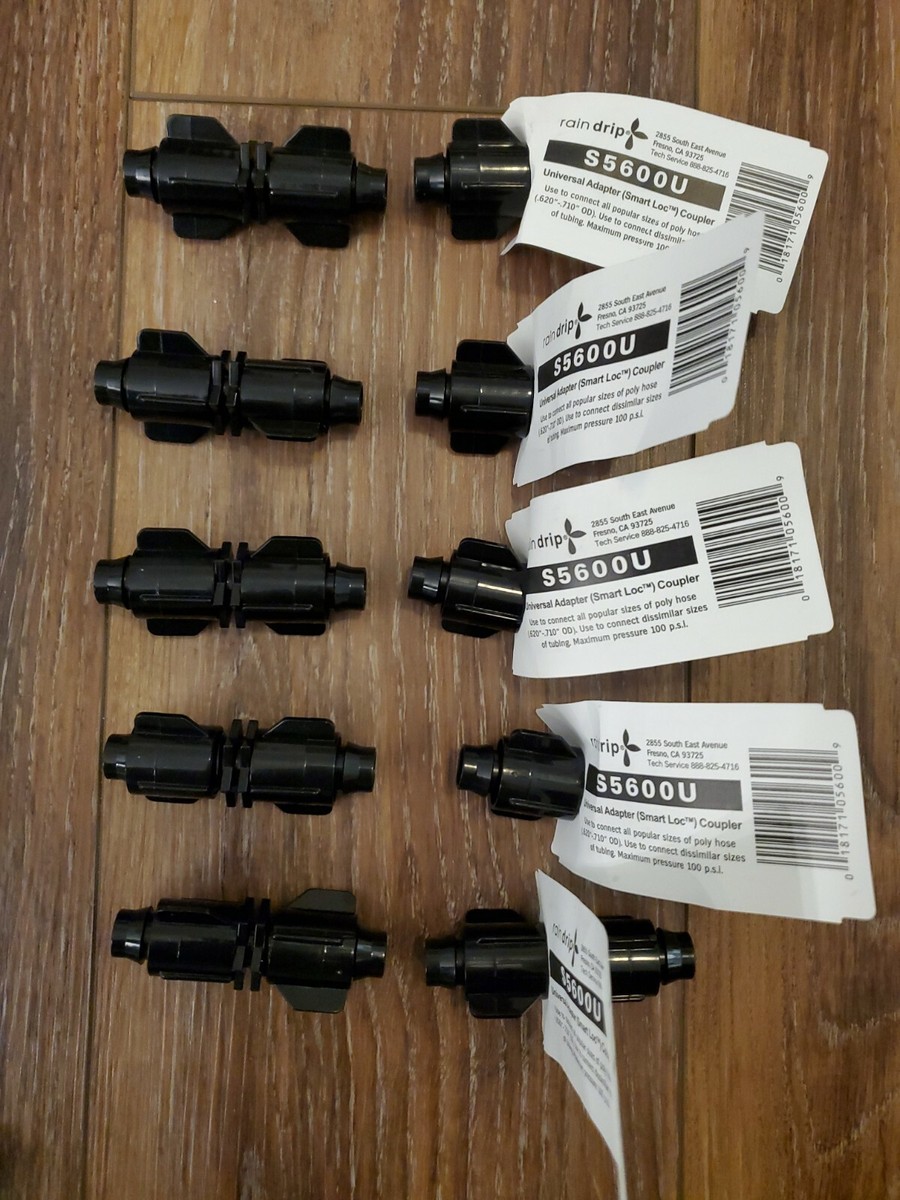 Raindrip Smart Loc 1/2 in. Slip Drip Irrigation Coupler 1 pk Raindrip Smart Loc 1/2 in. Slip Drip Irrigation Coupler 1 pk