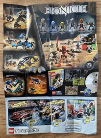 LEGO BIONICLE 8536 Kopaka Toa Mata Set with Instructions Poster Canister