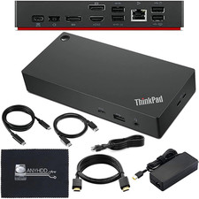 40AY0090US Lenovo Thinkpad Docking Station Dual Monitor - Supports 4K Display, T