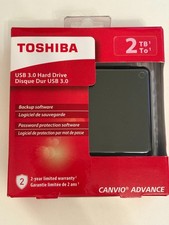 Toshiba Canvio Advance Portable External Hard Drive USB 3.0 Free Shipping