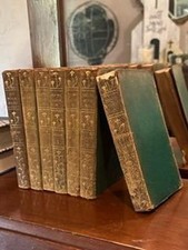 Antique Victor Hugo Book Stack 1880sGold Gilt...