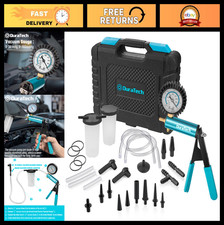 2 in 1 Brake Bleeder Kit with Metal Vacuum Pump - Automotive Fluid Bleeder, Port